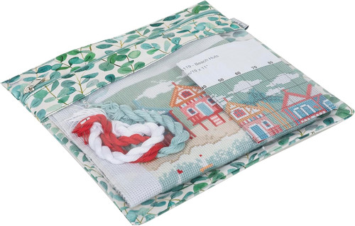 Flat cross stitch bag storage - cross,